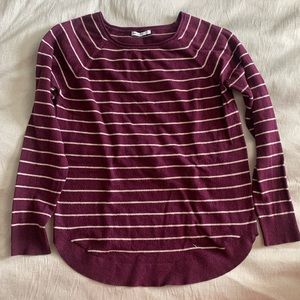 Pink Clover Striped Sweater